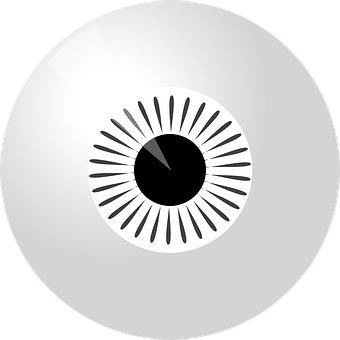 A White Eyeball With Black Center