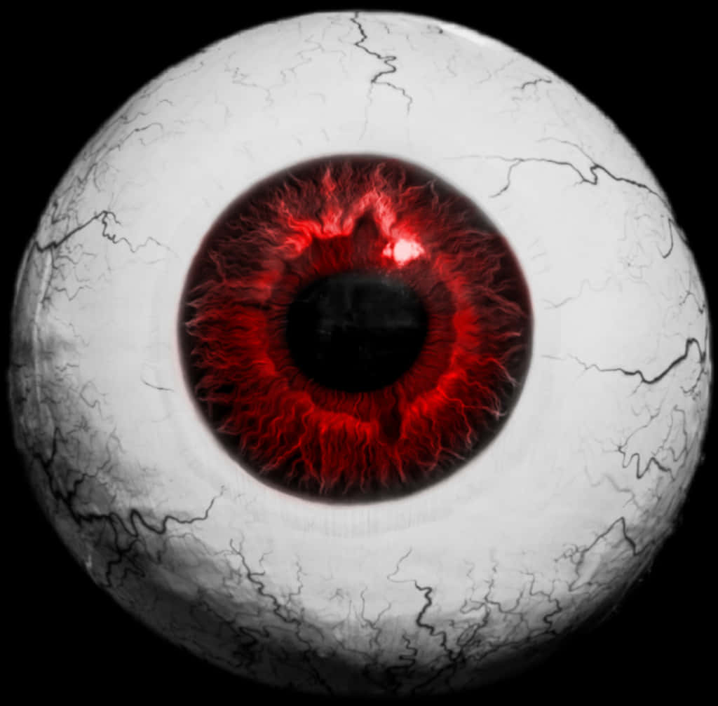 A Close Up Of A Red Eyeball