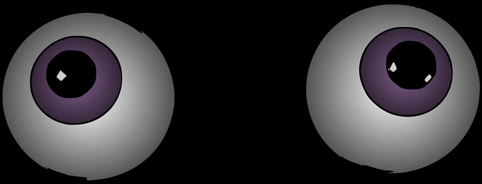 A Black Background With Two White Circles