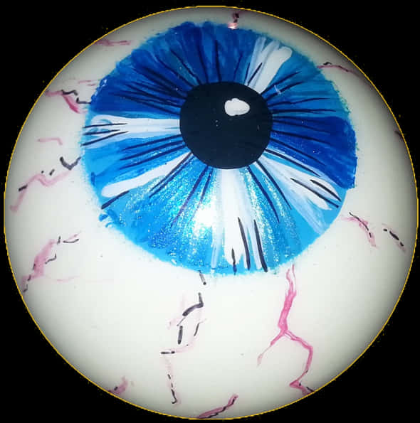 Veiny Blue Ping Pong Eyeball