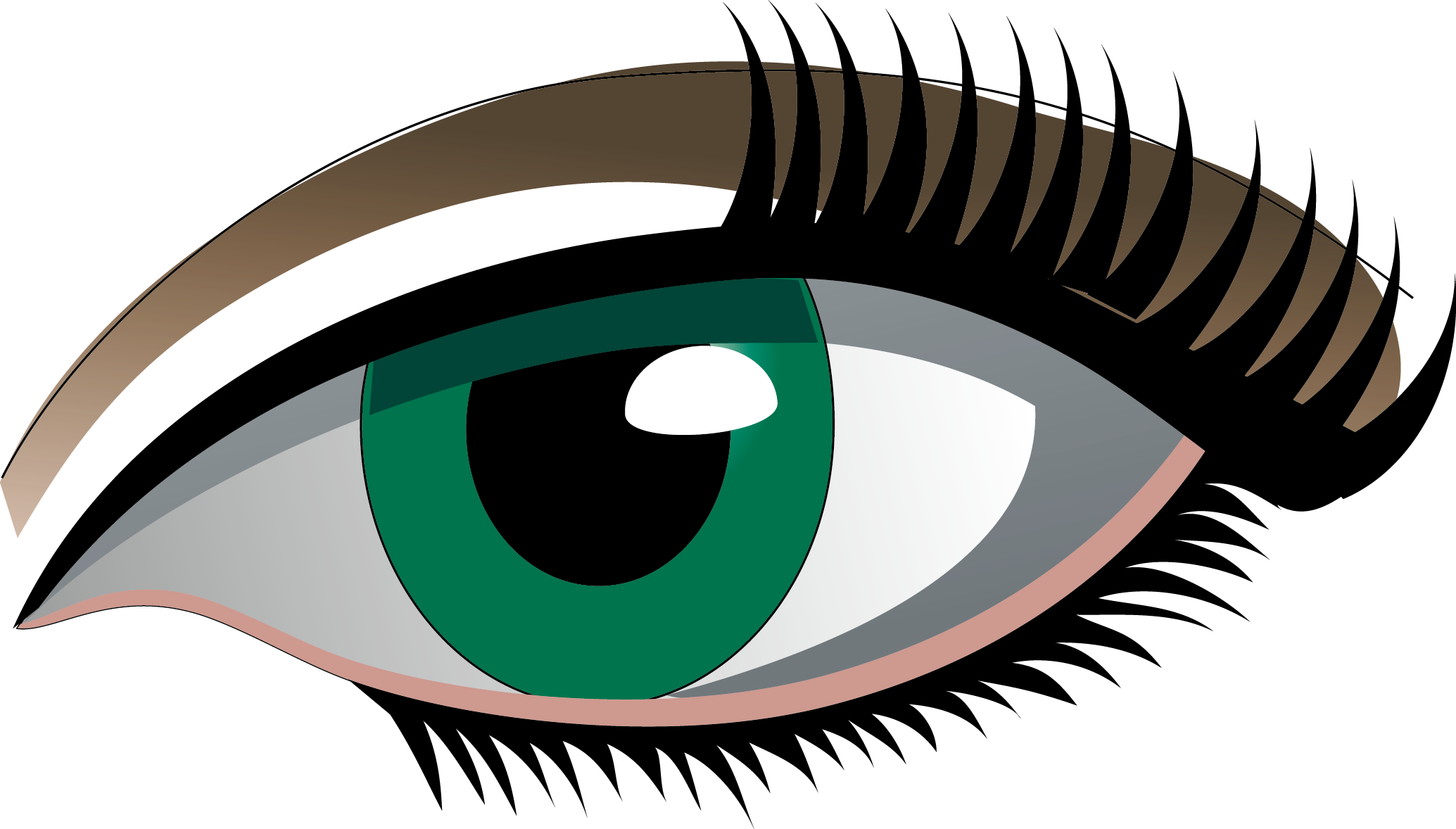 A Cartoon Of A Green Eye