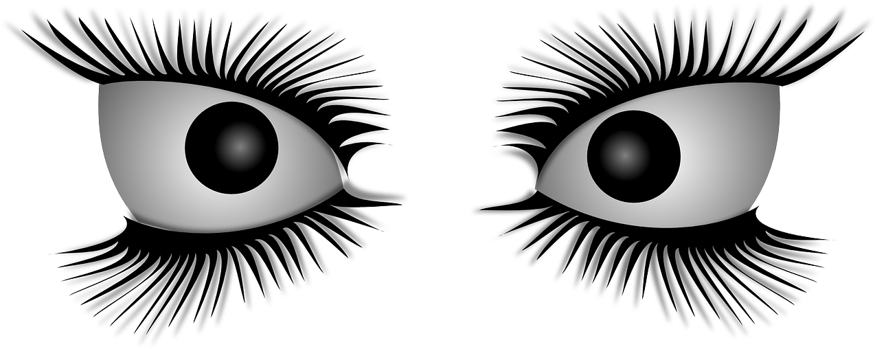 A Pair Of Eyes With Black Eyes