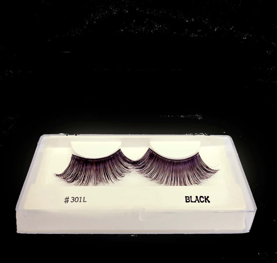 A Pair Of False Eyelashes In A Plastic Case