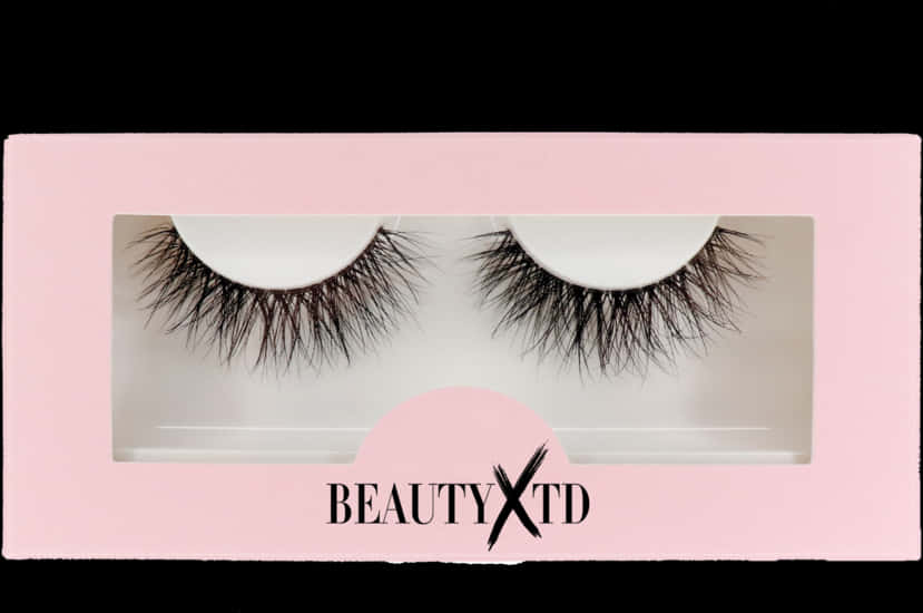 A Pair Of False Eyelashes In A Pink Package