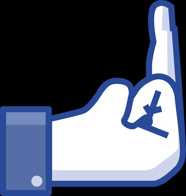 Facebook Middle Finger Icon