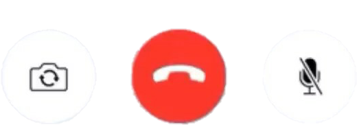 A Red Circle With A White Phone Symbol On It