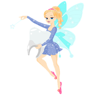 A Cartoon Of A Tooth Fairy