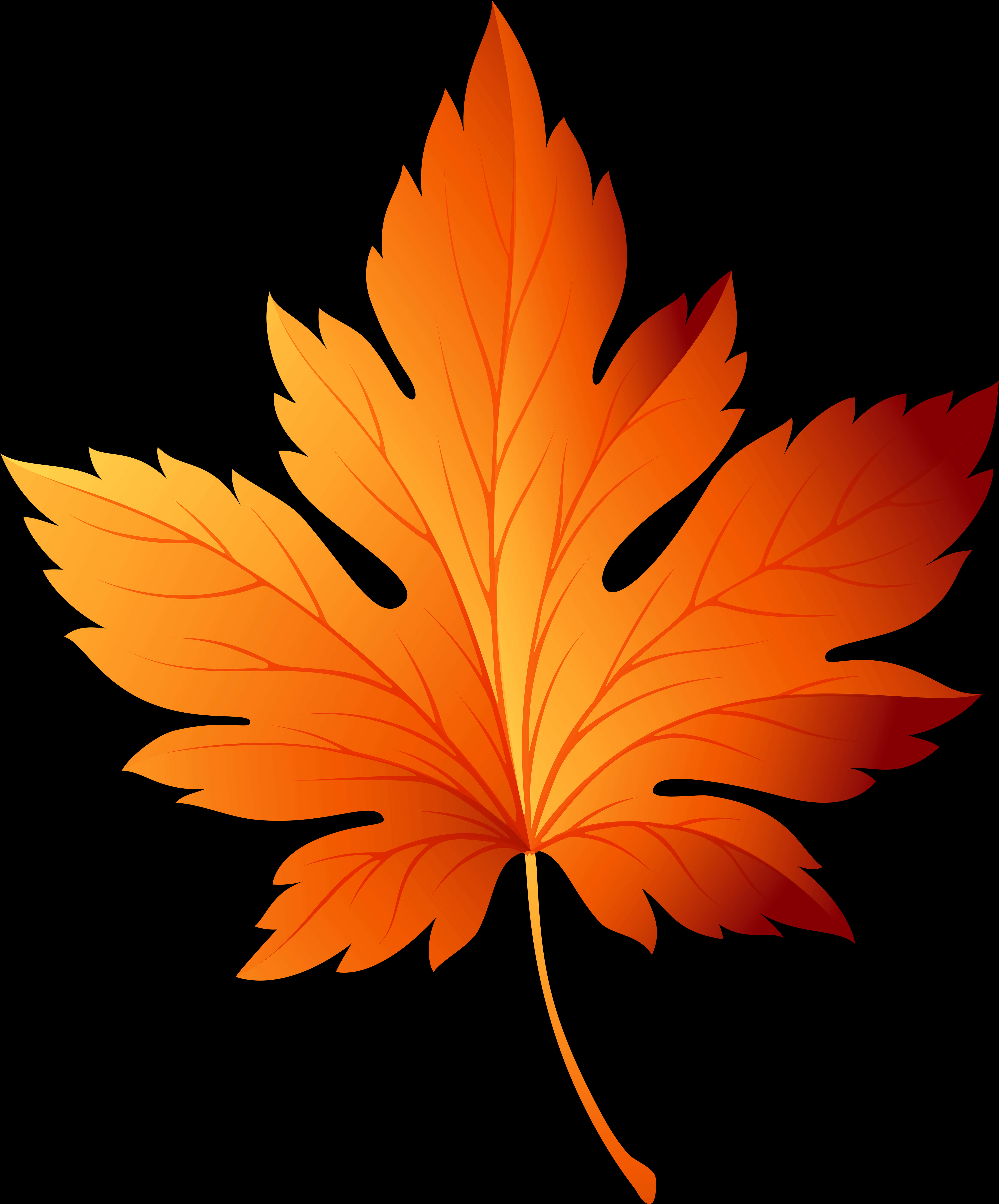 Fall Clipart Falling Leave - Clip Art Fall Leaf, Hd Png Download