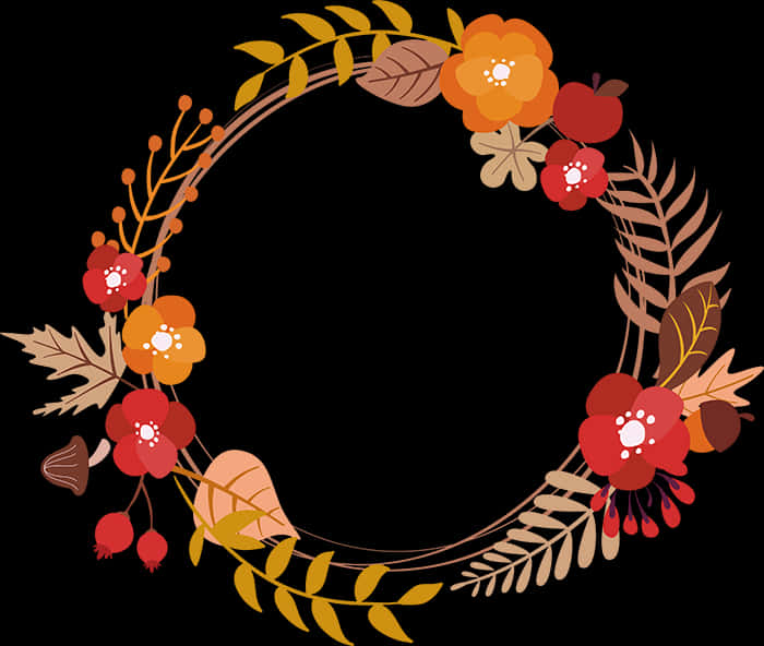 Fall-themed Wreath