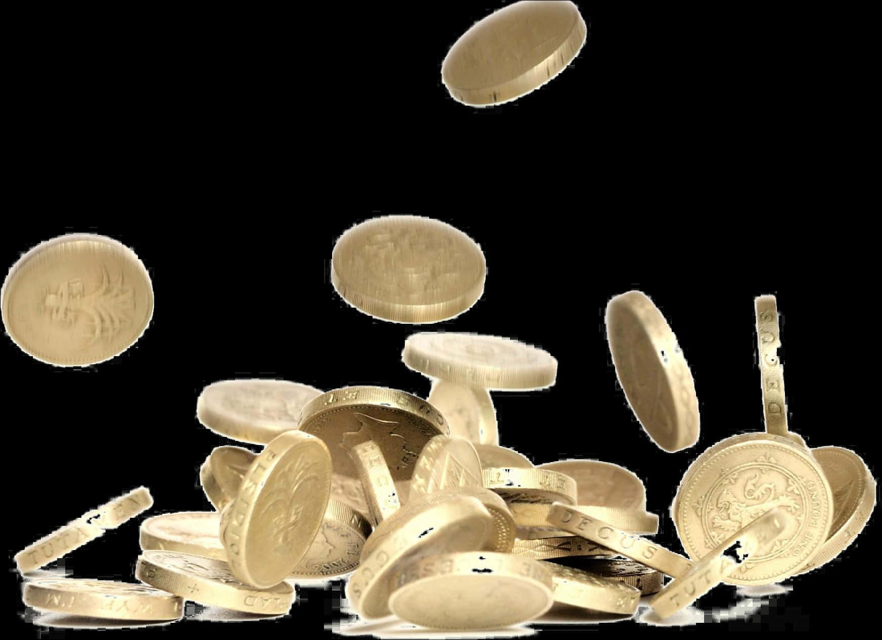 A Pile Of Gold Coins