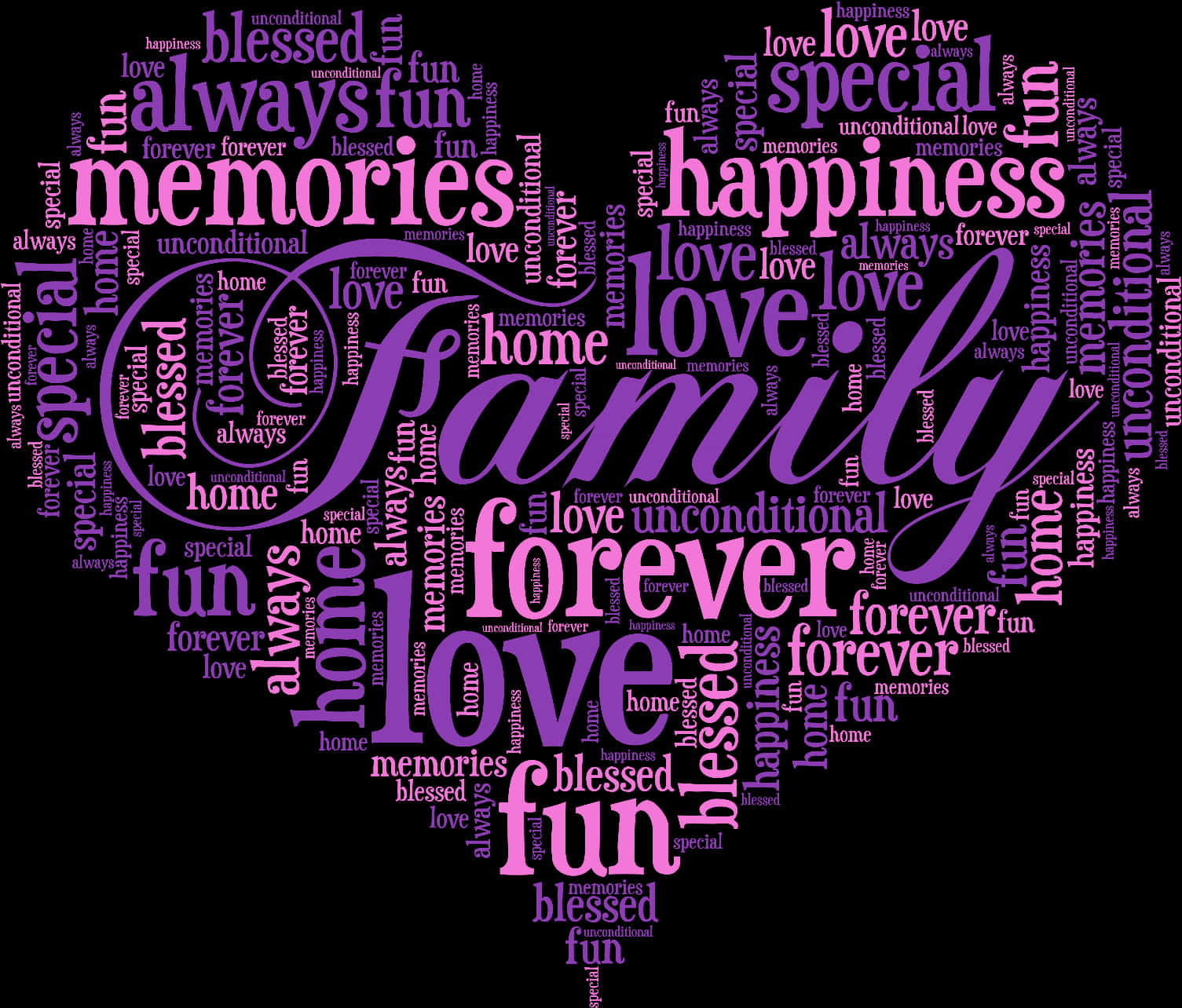 Family Word Art Png - Free Family Word Art, Transparent Png