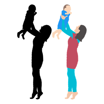 A Woman Holding A Baby