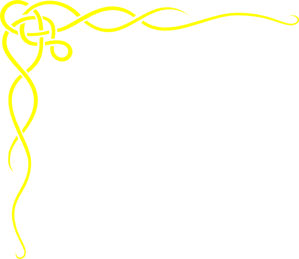A Yellow Swirly Design On A Black Background