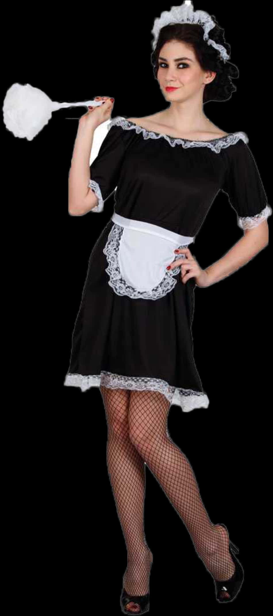 A Woman In A Maid Outfit