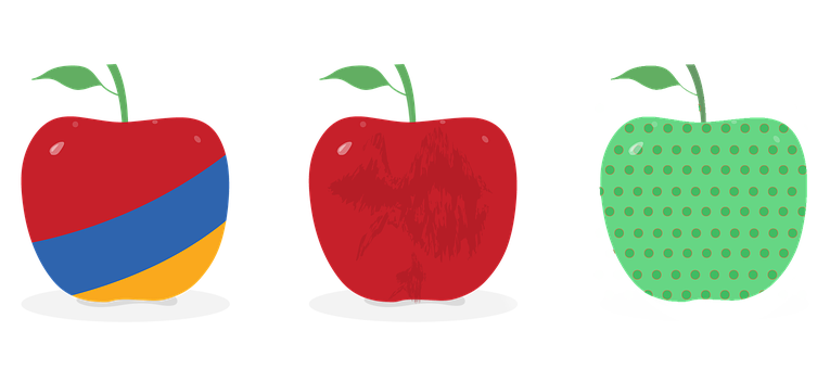 A Group Of Red Apples