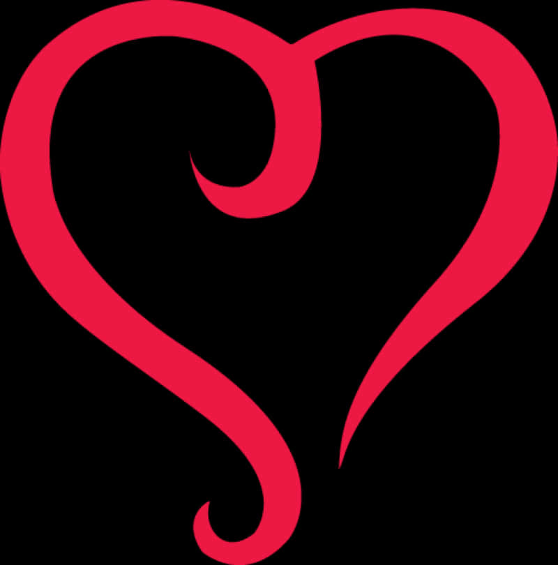 A Heart Shaped Red Symbol