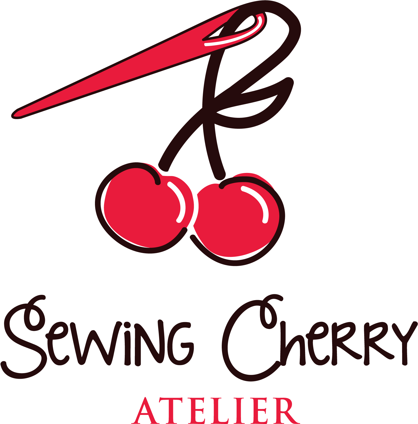 A Logo Of A Sewing Cherry
