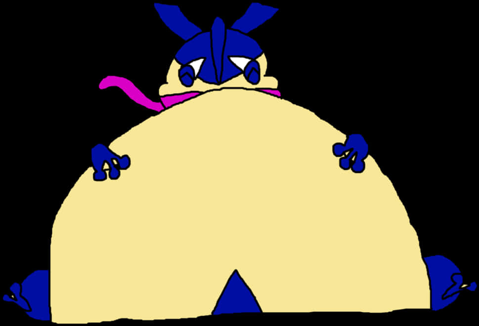 Fat Greninja - De Greninja Gordo, Hd Png Download