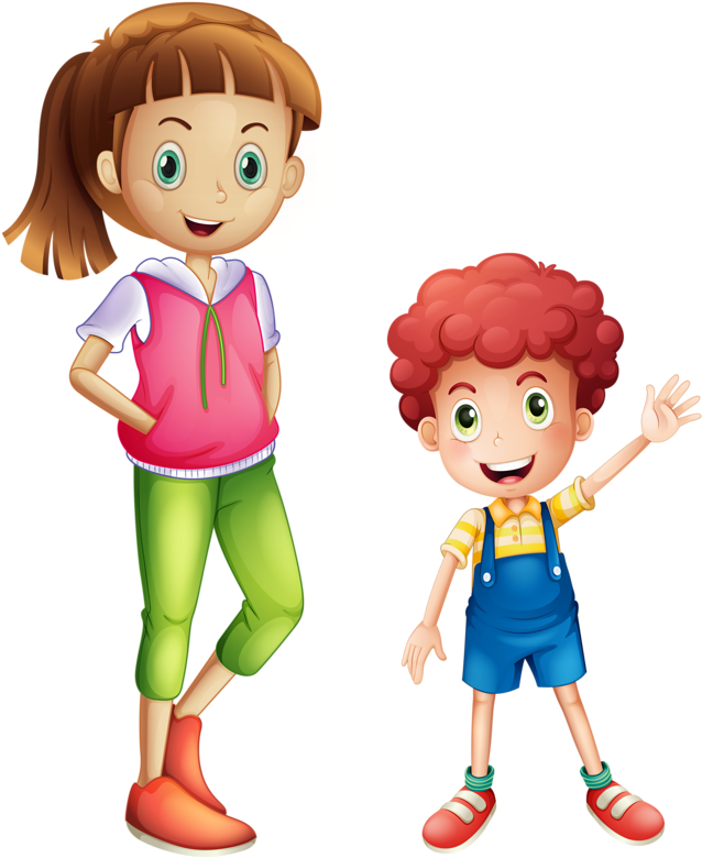 A Boy And Girl Standing Together