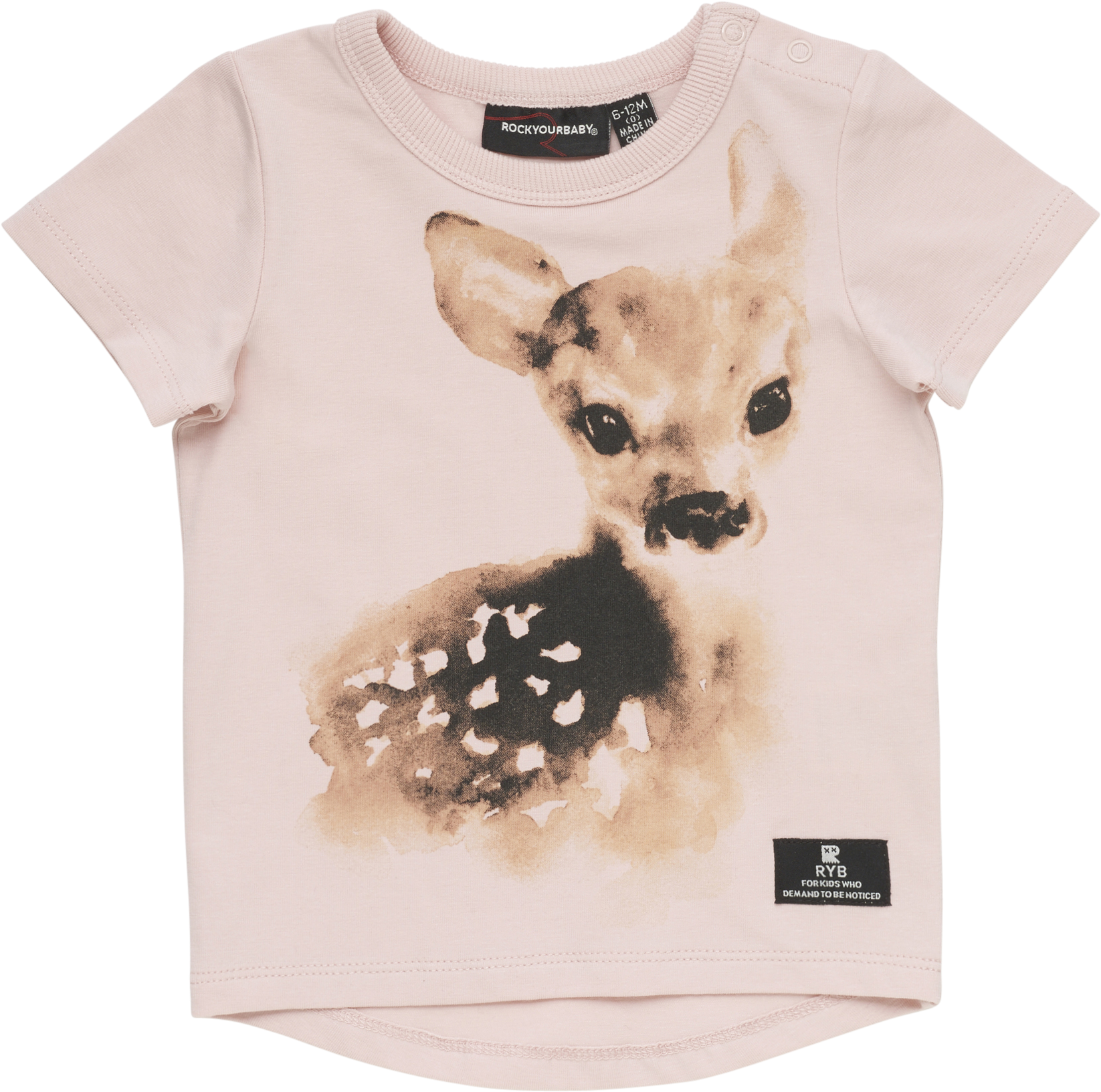 A Pink Shirt With A Deer On It
