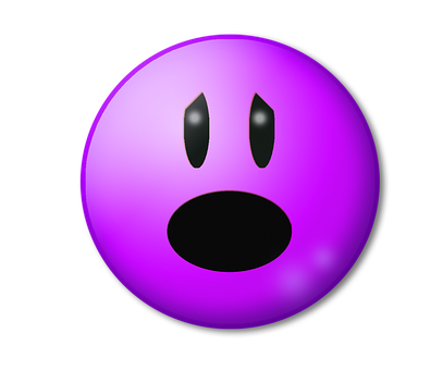 A Purple Face With Black Background
