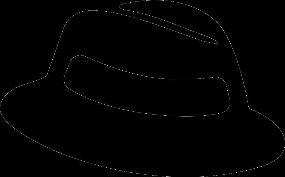 A Black And White Image Of A Hat
