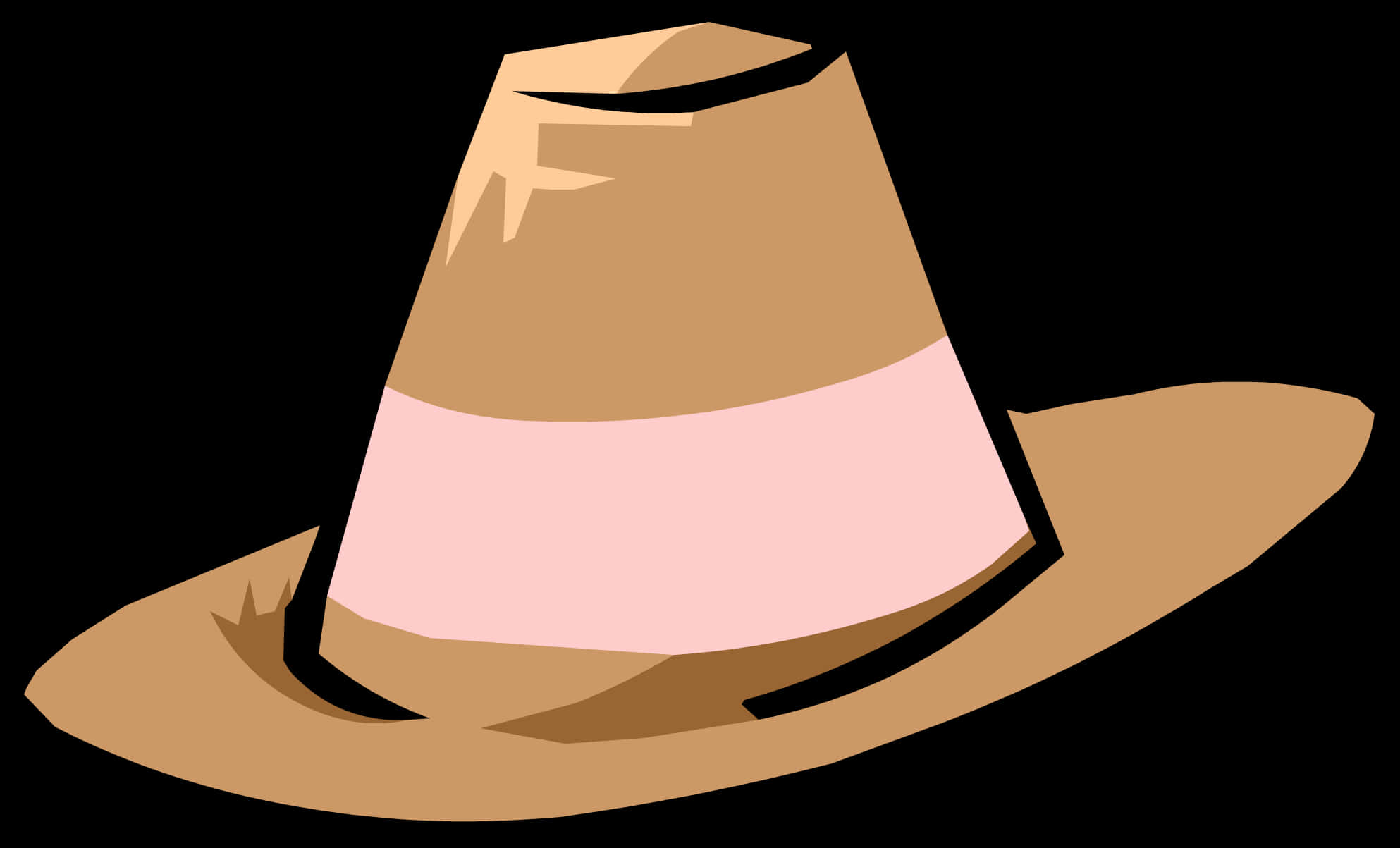 A Hat With A Pink Band