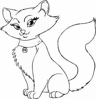 A Drawing Of A Cat