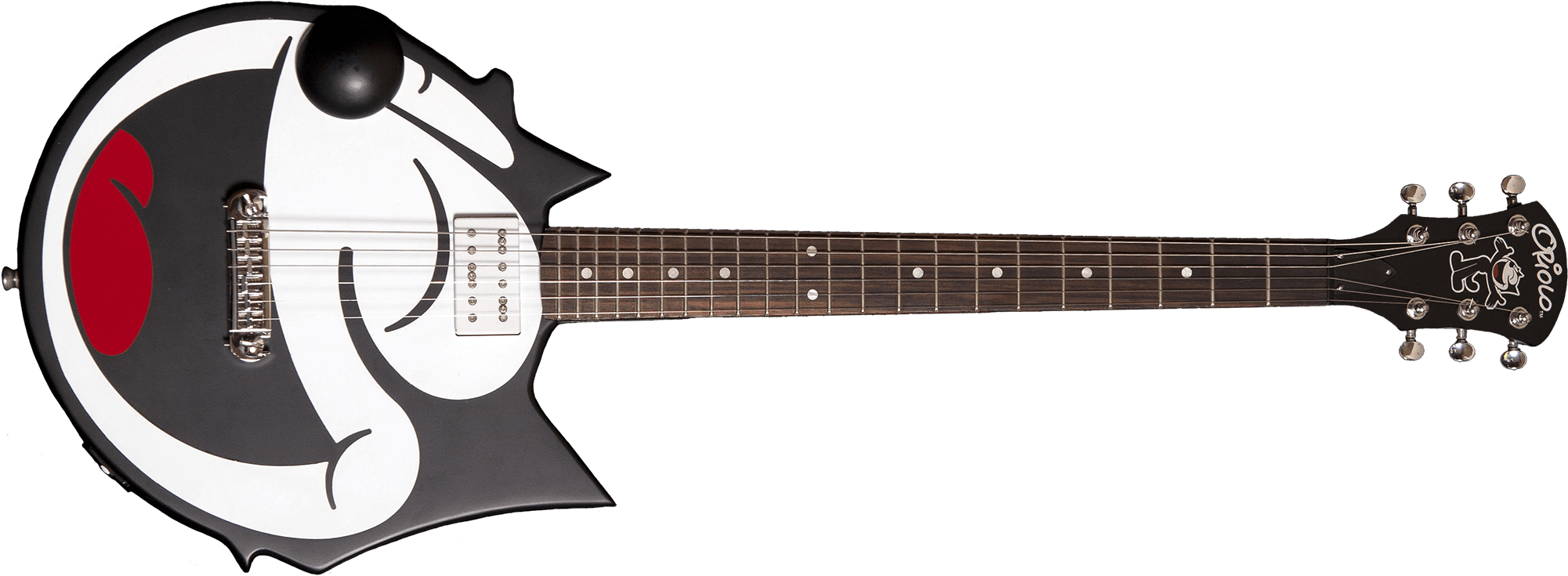 A Black And White Guitar