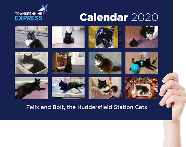 Felix The Huddersfield Station Cat Calendar 2020, Hd Png Download