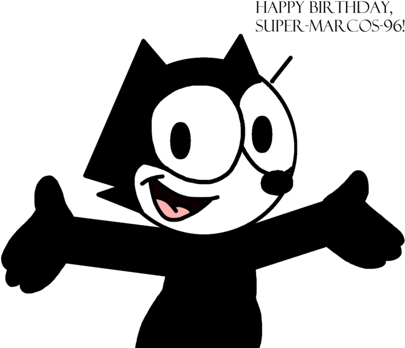 A Cartoon Character With A Black Background