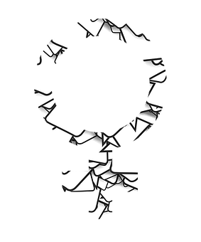 A Symbol With A Black Background