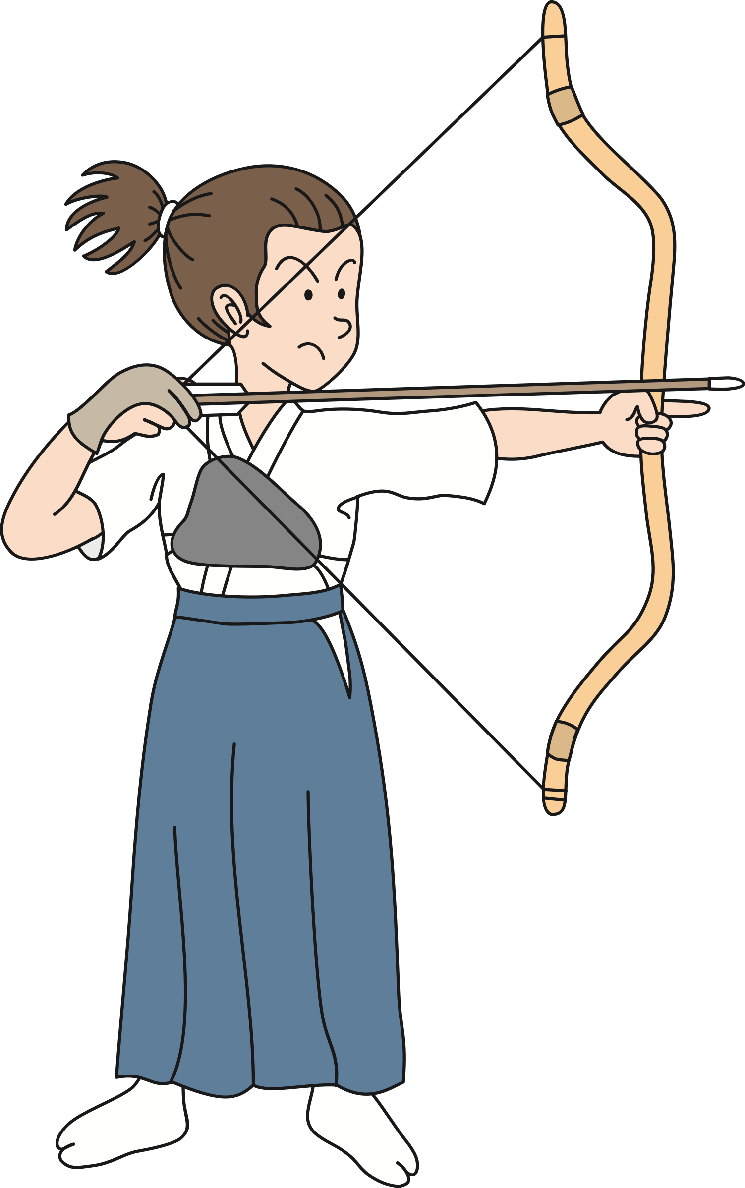 A Cartoon Of A Woman Shooting A Bow And Arrow
