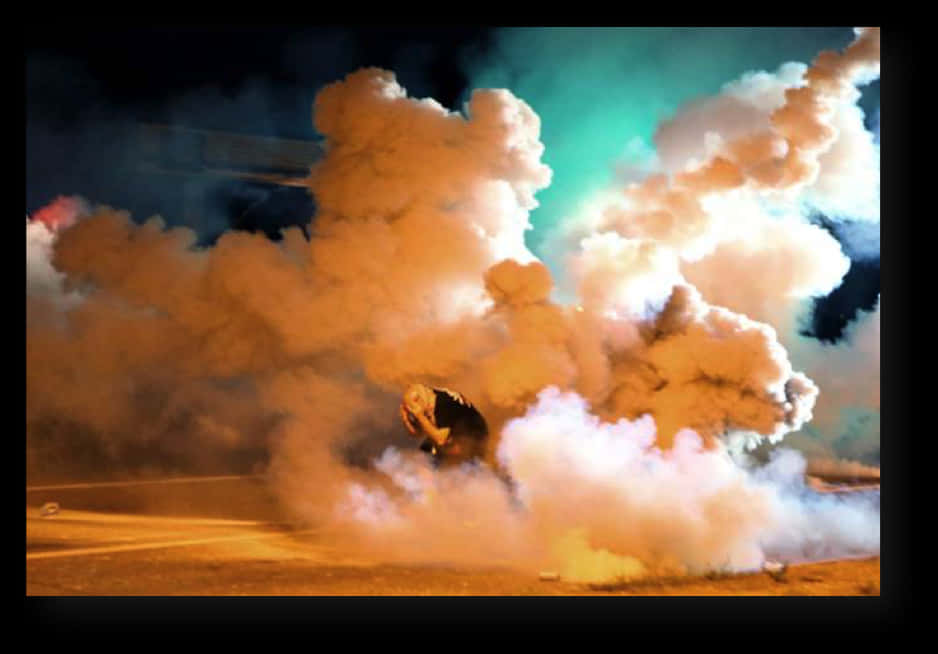 A Man In A Smoke Cloud