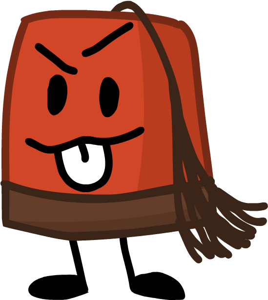 A Cartoon Of A Red Object With A Face And Legs