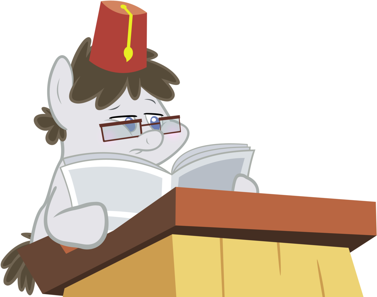 Cartoon Of A Cat Reading A Book