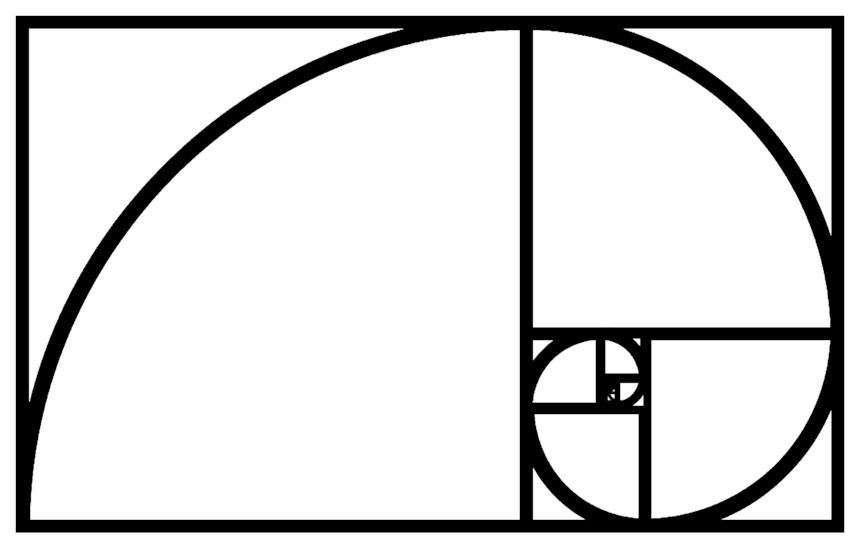 Fibonacci Spiral Png 859 X 548