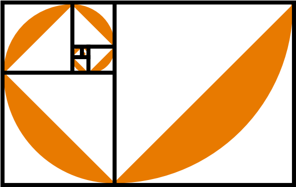 A Black And Orange Spiral