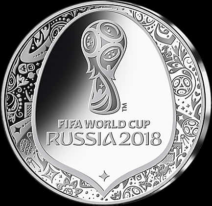 A Silver Coin With A Picture Of A Football Ball