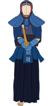 A Cartoon Of A Man In A Blue Garment