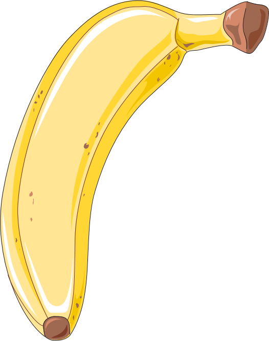 A Banana With A Brown Tip