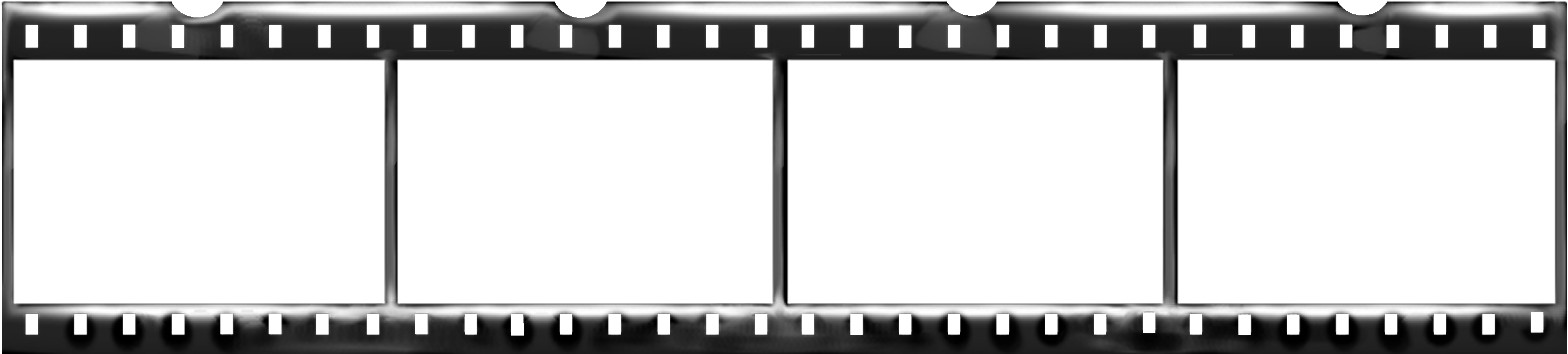 A Film Strip With A Black Background