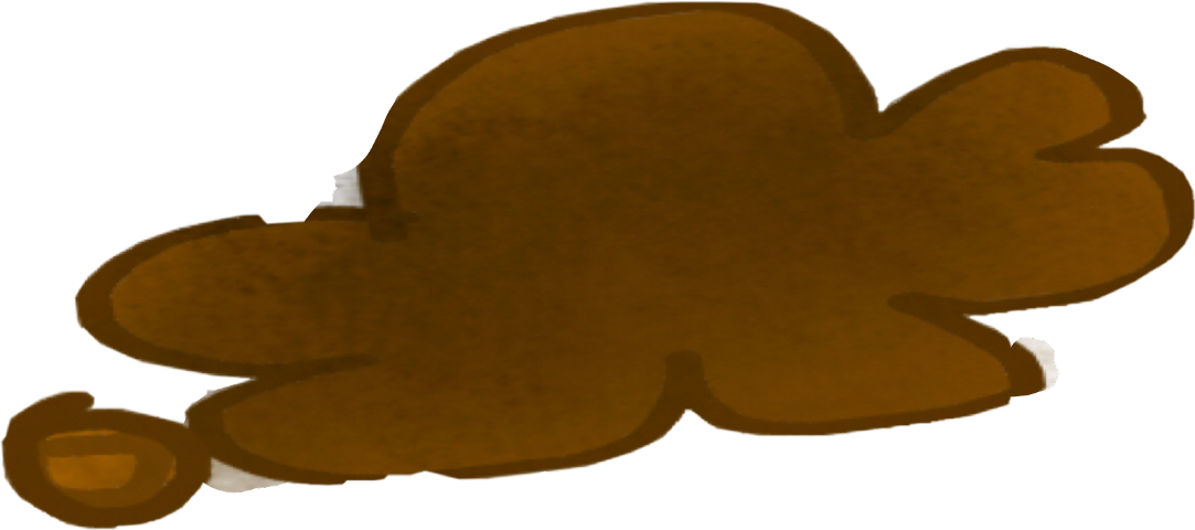 A Brown Object With A Black Background