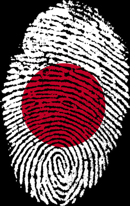 A Fingerprint With A Red Circle