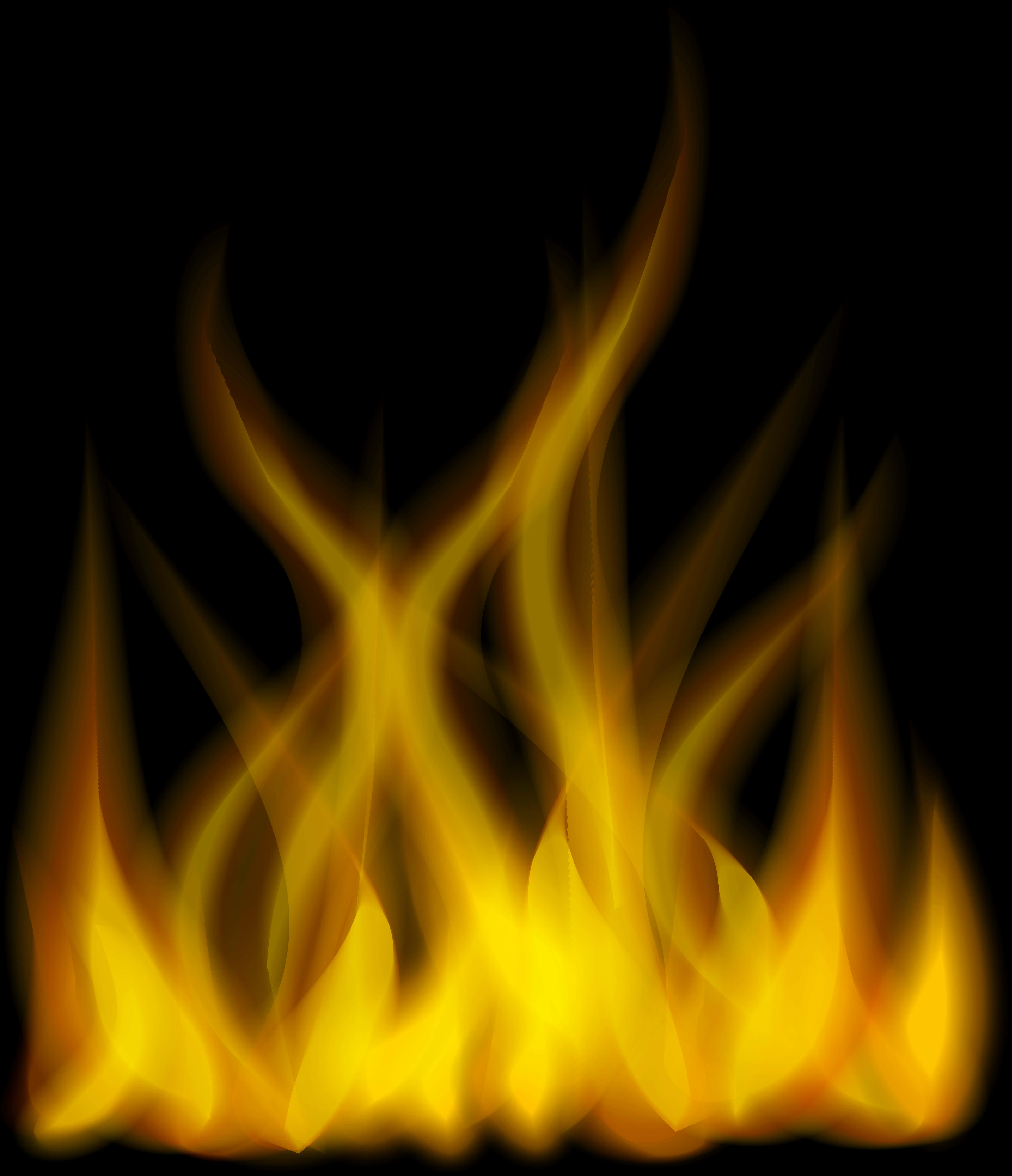 A Close Up Of A Fire