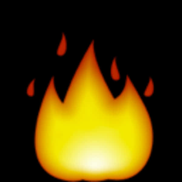Fire Emoji With Four Sparks