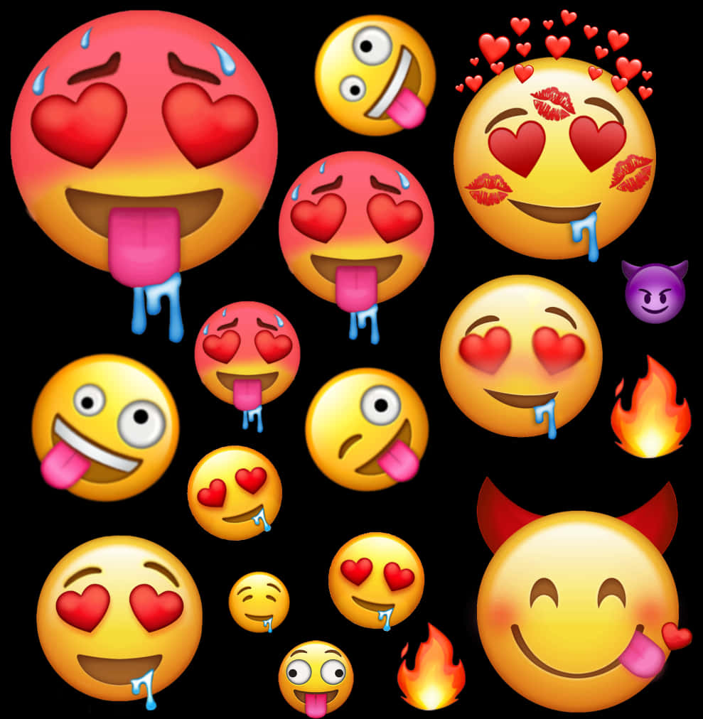 Fire Emoji With Face Emojis