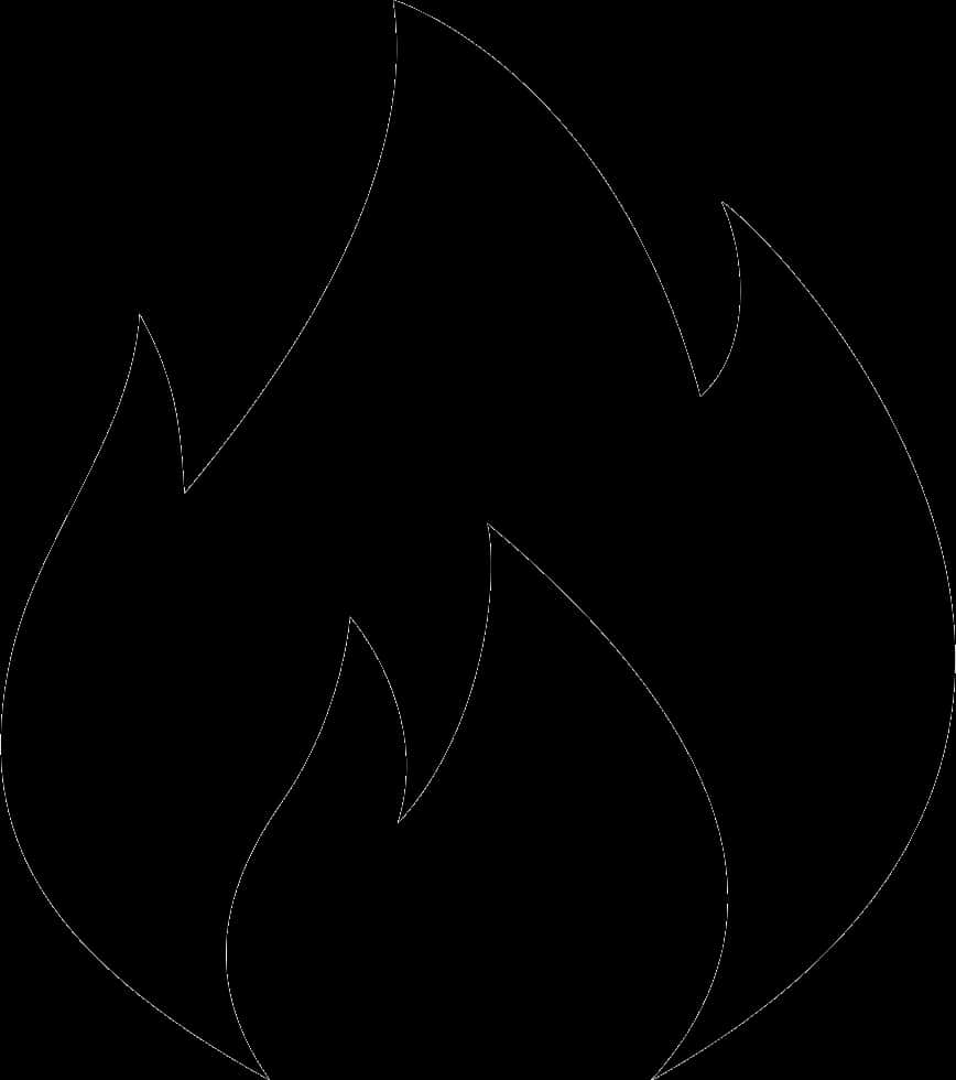 A Black And White Fire