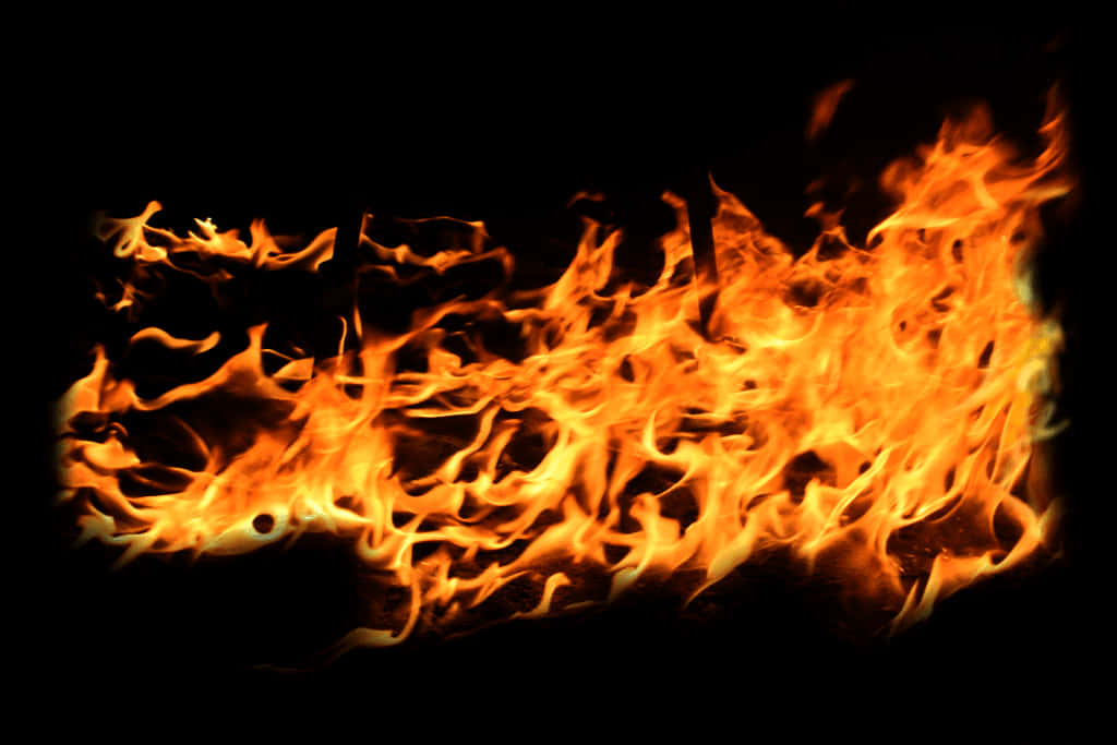 A Close Up Of Fire