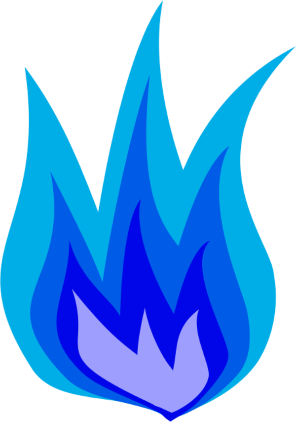 A Blue Flame With Black Background